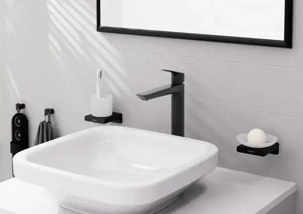 Hansgrohe Logis Fine Змішувач для раковини, чорний матовий (71257670)