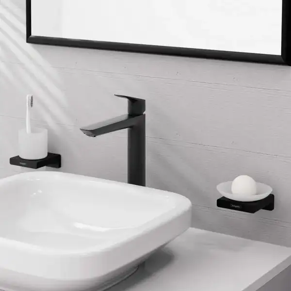 Hansgrohe Logis Fine Змішувач для раковини, чорний матовий (71258670)