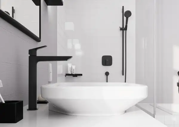 Hansgrohe Logis Fine Змішувач для раковини, чорний матовий (71258670)