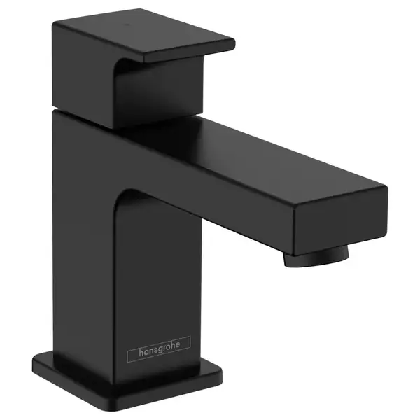 Кран для холодной воды Hansgrohe Vernis Shape (цвет - чёрный матовый), без донного клапана (71592670) фото 1 Aquada.com.ua