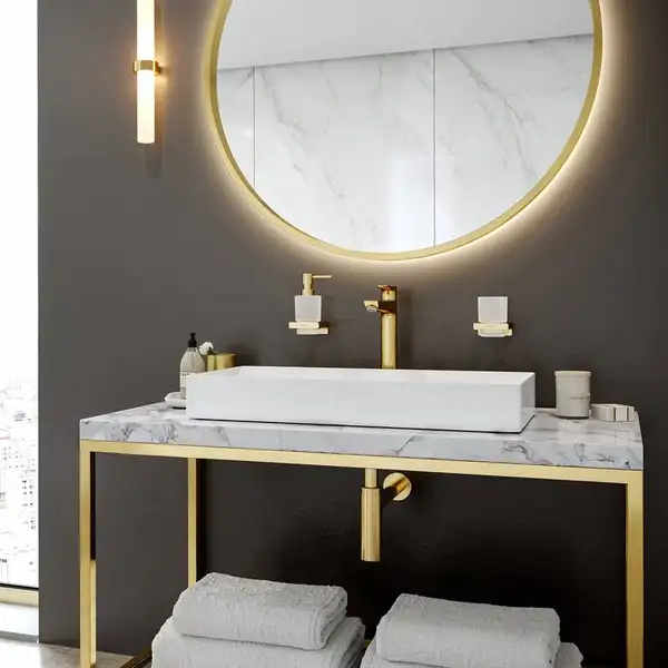 Змішувач для умивальника Hansgrohe Talis E 240, Polished Gold Optic (71717990)