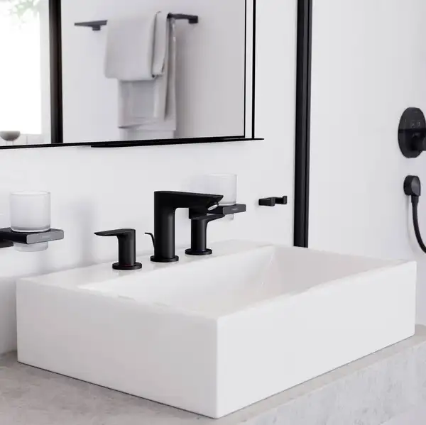 Hansgrohe Talis E Змішувач для раковини, чорний хром (71733340)
