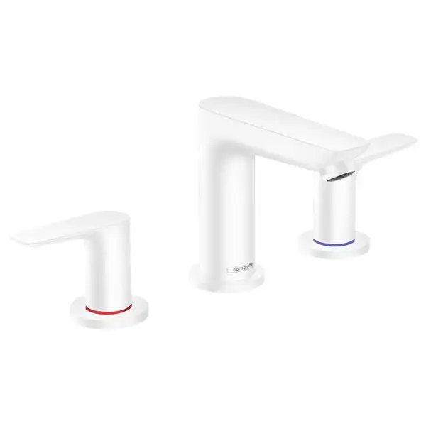 Смеситель для раковины Hansgrohe Talis E (цвет - белый матовый), с донным клапаном (71733700) фото 1 Aquada.com.ua