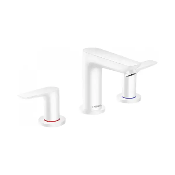 Змішувач для умивальника Hansgrohe Talis E на 3 отвори, білий матовий (71733700)