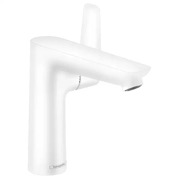 Смеситель для раковины Hansgrohe Talis E (цвет - белый матовый), с донным клапаном (71754700) фото 1 Aquada.com.ua
