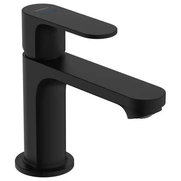 Кран для холодной или предварительно отрегулированной воды Hansgrohe Rebris S (цвет - чёрный матовый), без донного клапана 72503670