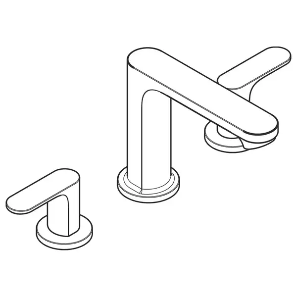 Смеситель для раковины 110 Hansgrohe Rebris S (цвет - хром), с донным клапаном 72530000
