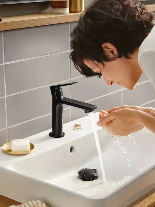 Hansgrohe Rebris E 110 Змішувач для умивальника, Matt Black (72557670)