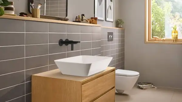Hansgrohe Rebris E Змішувач для умивальника, чорний (72568670)