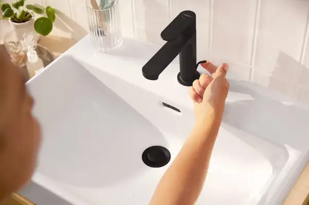 Hansgrohe Rebris S Змішувач для раковини, чорний матовий (72588670)