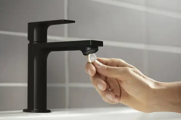 Hansgrohe Rebris E Змішувач для раковини, чорний матовий (72589670)