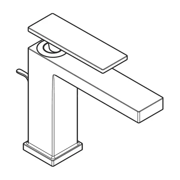 Hansgrohe Tecturis E Змішувач для раковини, чорний матовий (73010670)