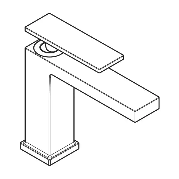 HANSGROHE Tecturis E Змішувач для раковини, чорний матовий (73011670)