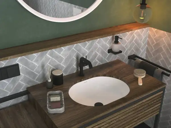 Hansgrohe Tecturis S 110 Змішувач для раковини, чорний матовий (73321670)