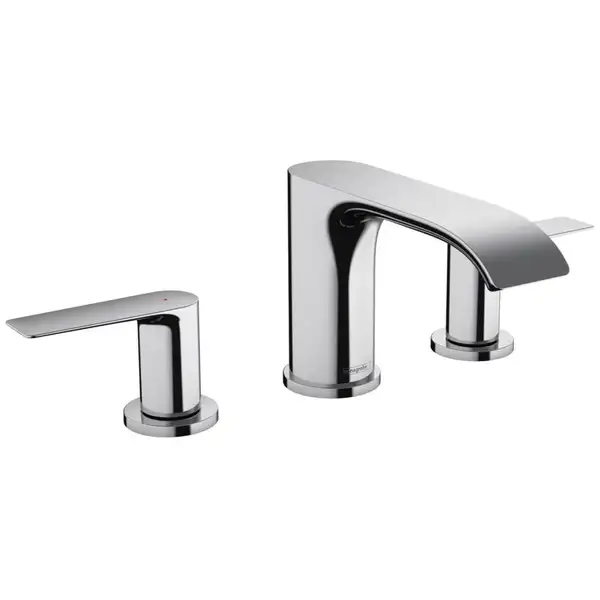 Змішувач для умивальника Hansgrohe Vivenis 90 на 3 отвори з донним клапаном, хром (75033000)