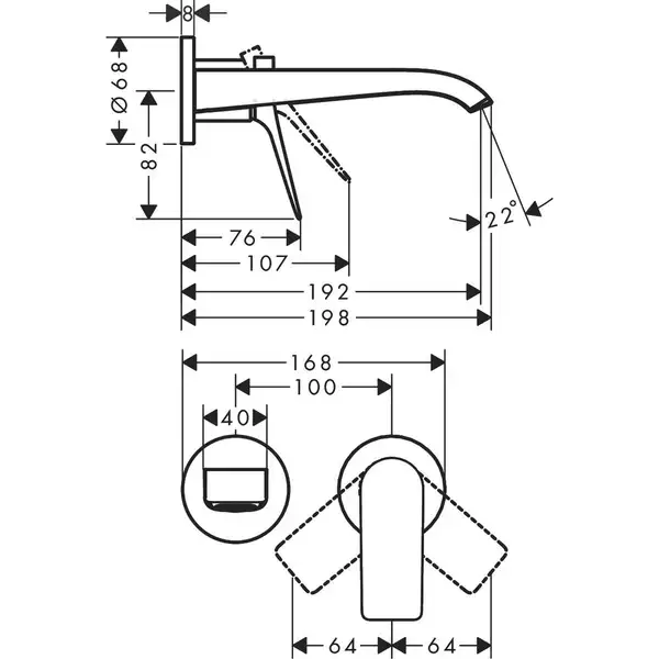 Hansgrohe Vivenis Змішувач для умивальника, хром (75050000)