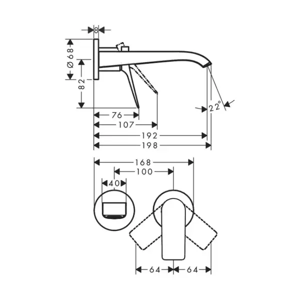 Hansgrohe Vivenis 195 Змішувач для умивальника, Matt White (75050700)