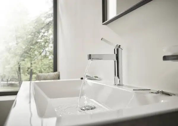 Смеситель для раковины Hansgrohe Finoris (цвет - хром), с донным клапаном Push Open (76023000) фото 3 Aquada.com.ua