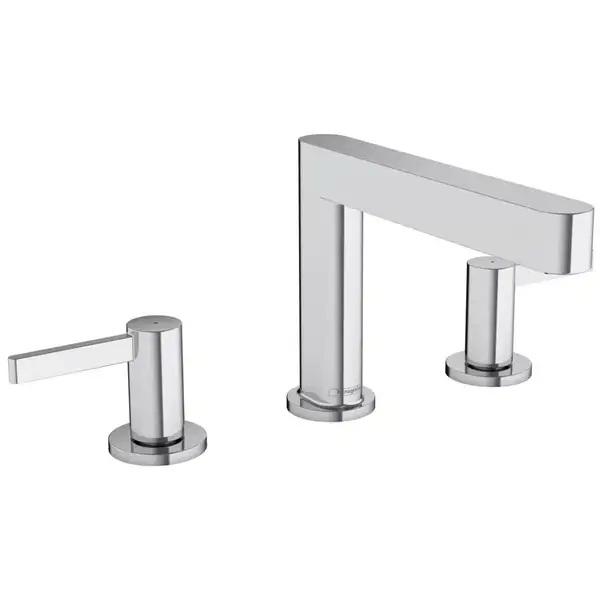 Змішувач для умивальника Hansgrohe Finoris 110 на 3 отвори з донним клапаном Push-Open, хром (76033000)