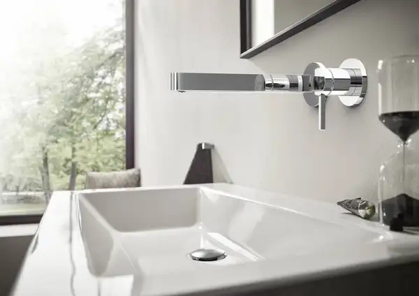 Смеситель для раковины настенный Hansgrohe Finoris (цвет - хром), излив 225 мм (76050000) фото 2 Aquada.com.ua