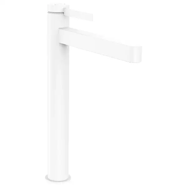 Смеситель для раковины высокий Hansgrohe Finoris (цвет - белый матовый), с донным клапаном Push Open (76070700) фото 1 Aquada.com.ua