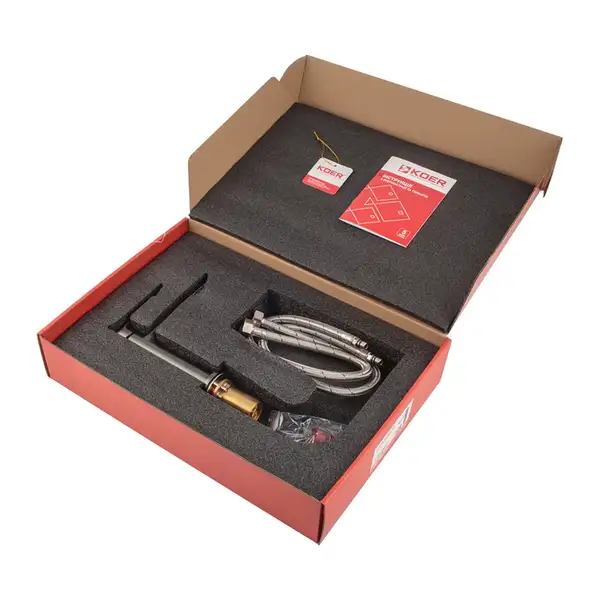 KOER KB-10028-07 Смеситель для умывальника, хром (KR5292)