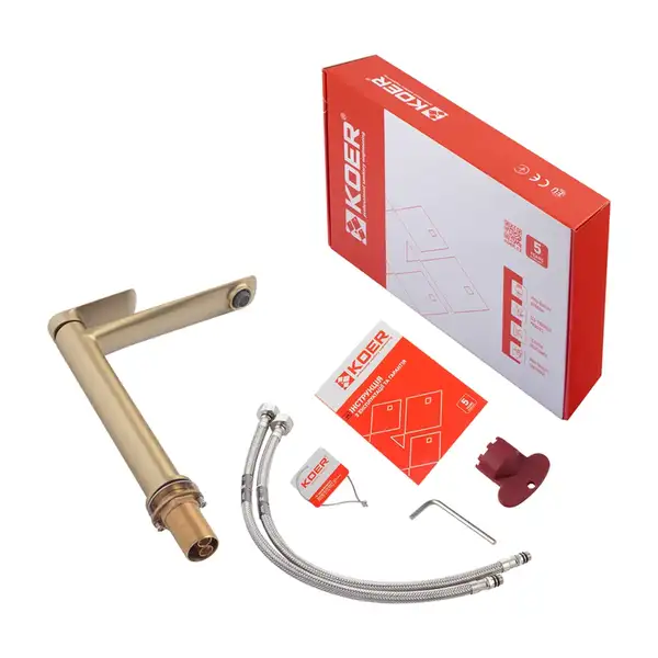 KOER KB-11028-12 Змішувач для умивальника, хром (KR5295)