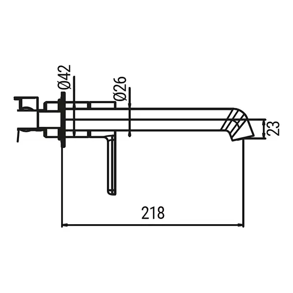 KOER KB-16029-01 Смеситель для умывальника, хром (KR5480)
