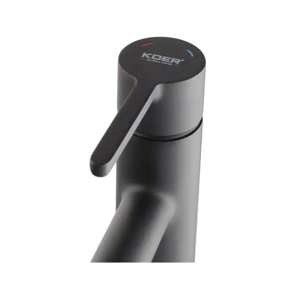 KOER KB-10029-05 Смеситель для умывальника, черный (KR5487)