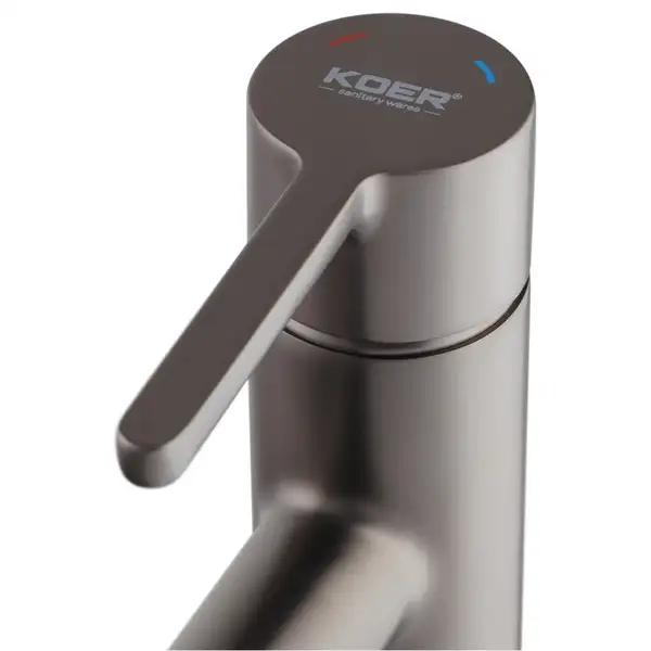 Змішувач для умивальника Koer KB-10029-07, графіт (KR5495)