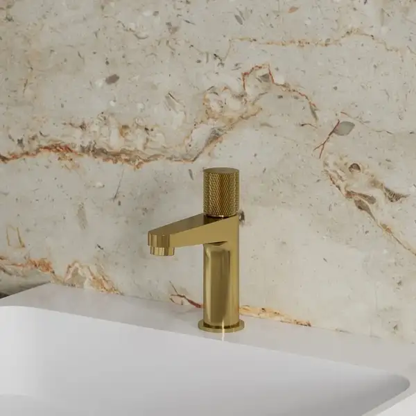 Omnires Contour Смеситель для умывальника, золото (CT8010GLB)