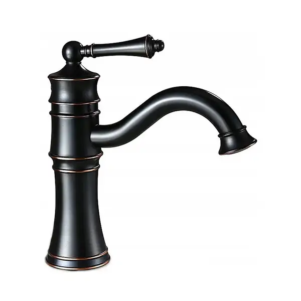 Смеситель для раковины (умывальника) REA VINTAGE OLD BLACK черный низкий (REA-B0226)