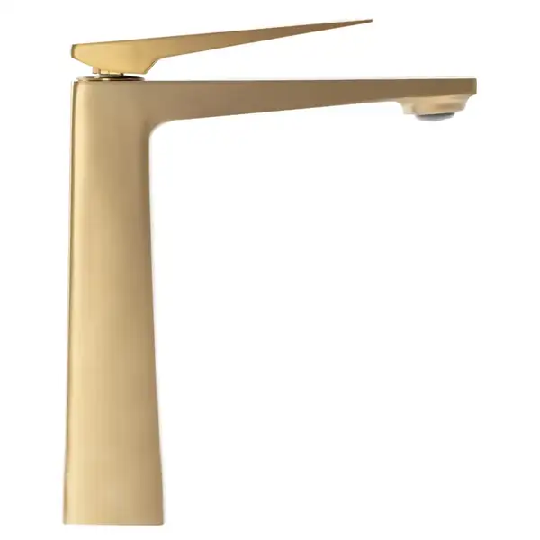 Смеситель для умывальника (раковины) REA PARKER BRUSHED GOLD высокий (REA-B4810)