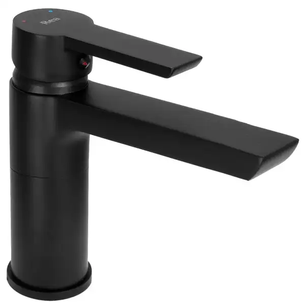 Смеситель для раковины (умывальника) REA ARGUS BLACK черный низкий (REA-B6210)