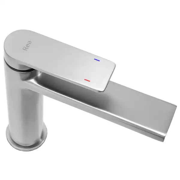Змішувач для раковини (умивальника) REA VERSO NIKIEL BRUSHED низький (REA-B9141)