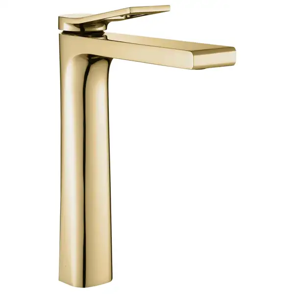 Смеситель для раковины (умывальника) REA SOUL GOLD золотой высокий (REA-B9952)