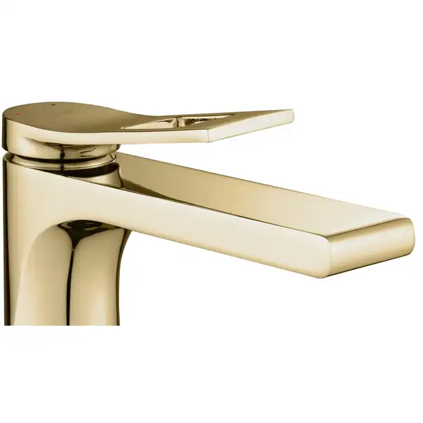 Смеситель для раковины (умывальника) REA SOUL GOLD золотой высокий (REA-B9952)