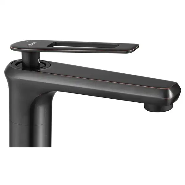 Смеситель для раковины (умывальника)  REA BLADE OLD BLACK черний высокий (REA-B9974)