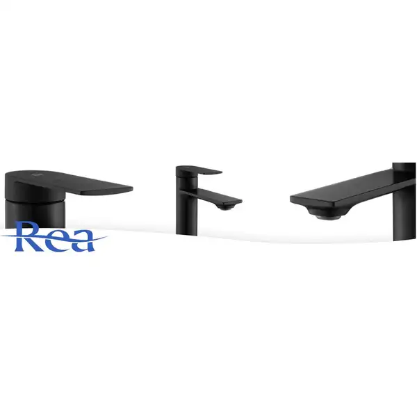 Rea Storm Змішувач для раковини, чорний (REA-B9988)