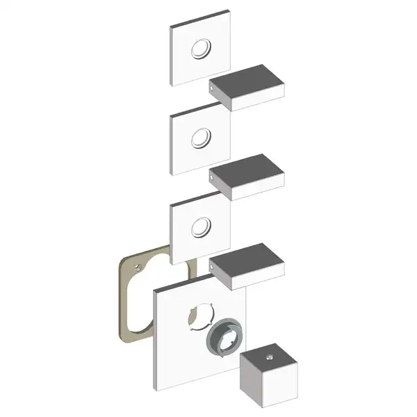 Термостат для ванни настінний Bossini Rectangular (колір - хром) Z033205 030
