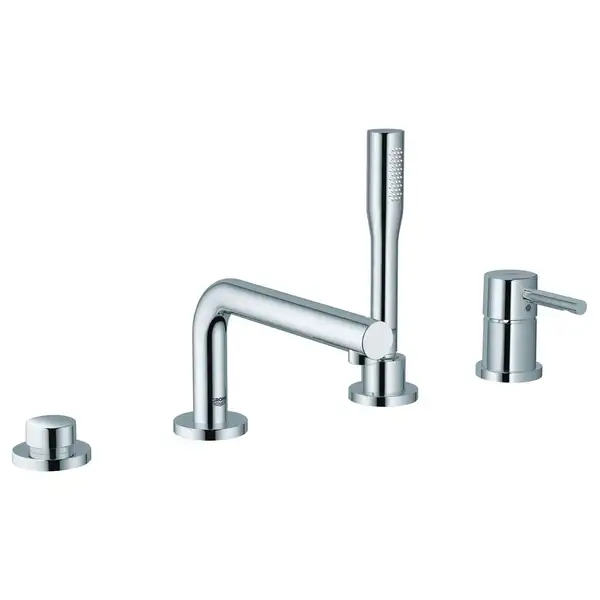 Смеситель на борт ванны Grohe Concetto (цвет - хром), с душевым гарнитуром (19576001) фото 1 Aquada.com.ua