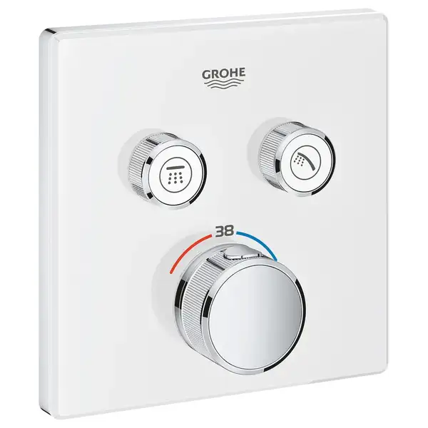 Термостатический смеситель для ванны Grohe SmartControl (цвет - белый/хром) (29156LS0) фото 1 Aquada.com.ua