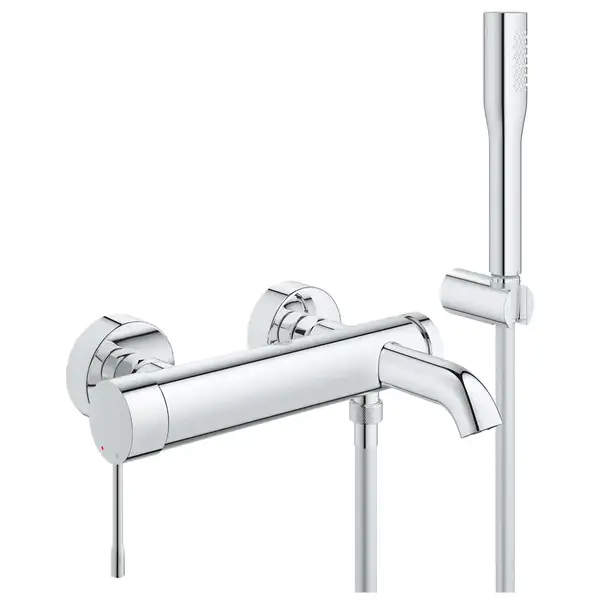 Змішувач для ванни Grohe Essence New з душовим гарнітуром, хром (33628001)