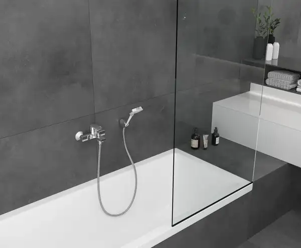 Смеситель для ванны Hansgrohe Vernis Shape (цвет - хром) (71450000) фото 2 Aquada.com.ua