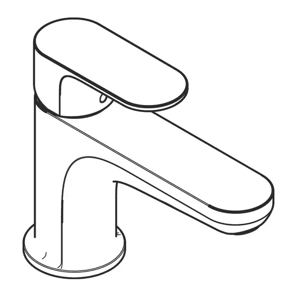 Смеситель на борт ванны, однорычажный Monotrou Hansgrohe Rebris S (цвет - хром) 72434000