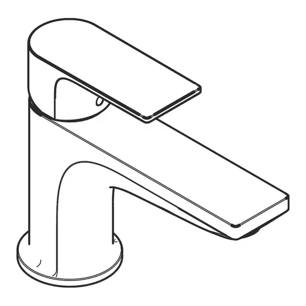 Смеситель на борт ванны, однорычажный Monotrou Hansgrohe Rebris E (цвет - хром) 72435000