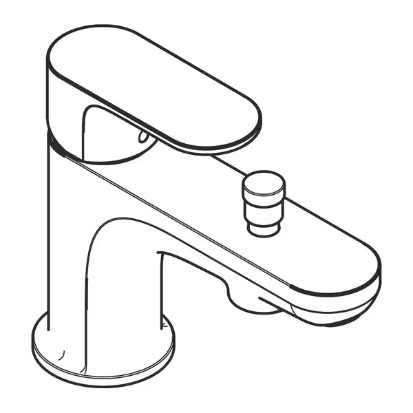 Змішувач на борт ванни, одноважільний Monotrou Hansgrohe Rebris S (колір - хром) 72436000