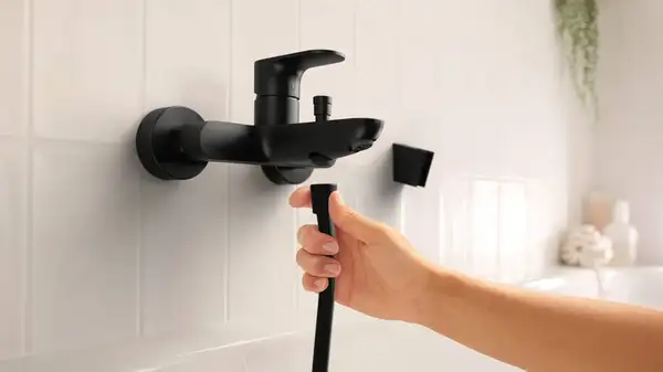 HANSGROHE Rebris S Смеситель для ванны, черный матовый (72440670)