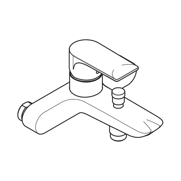 Змішувач для ванни Hansgrohe Rebris E (колір - хром) 72452000