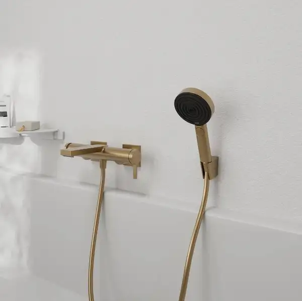 HANSGROHE Tecturis E Смеситель для ванны, шлифованная бронза (73420140)